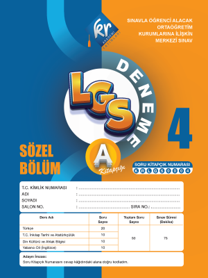 LGS - Kurumsal - 4 A Kitapçığı