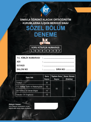 8.Sınıf DENEME İlk Çeyrek Fasikül 
