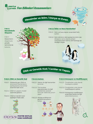 8.Sınıf FEN BİLİMLERİ İlk Çeyrek Fasikül